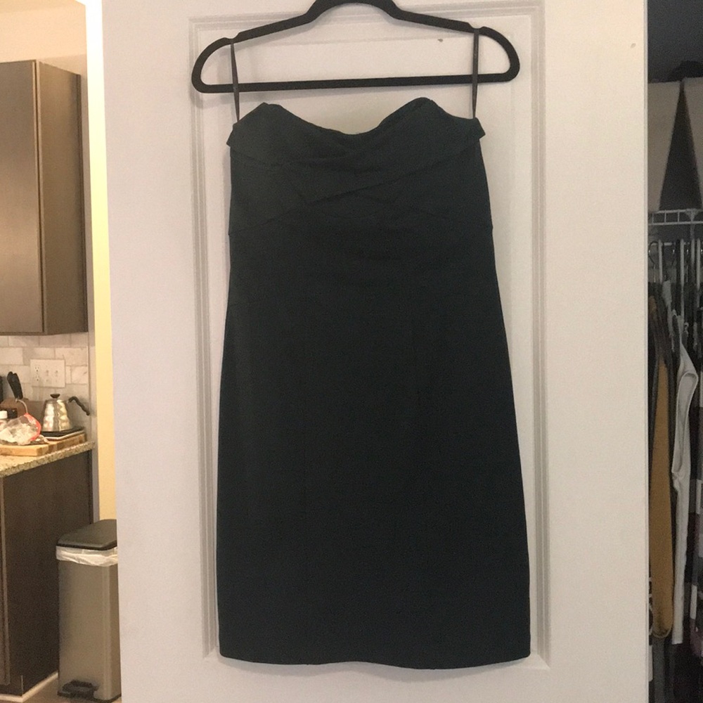 Forest Green Strapless Dress